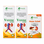 1-Month Urinary Stone Care Combo – V-Stone Syrup + Stone Grind Powder
