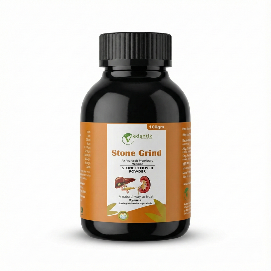 Vedantik Stone Grind – Ayurvedic Stone Remover Powder (100g)
